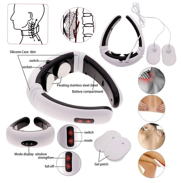 NeckZen™ – Smart Neck Massager with Heat and Pulse Therapy