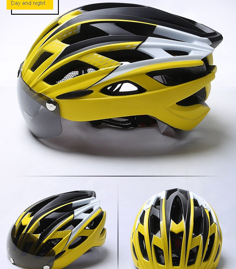 Bicycle Helmet - Integrated Goggles - SuperSelect MKT